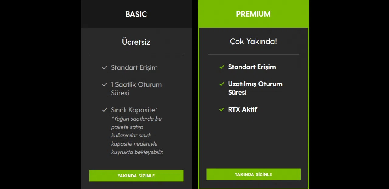 NVIDIA GeFoce Now Türkiye Paketleri Belli Oldu