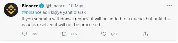 Binance Para Yatırma ve Çekme İşlemlerini Durdurdu!