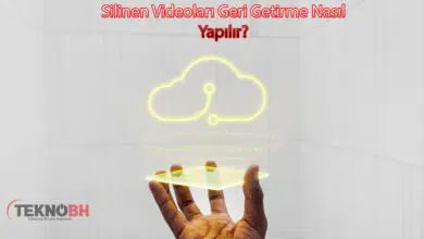 Silinen Videoları Geri Getirme Nasıl Yapılır?