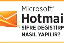 Hotmail Şifre Değiştirme Nasıl Yapılır?