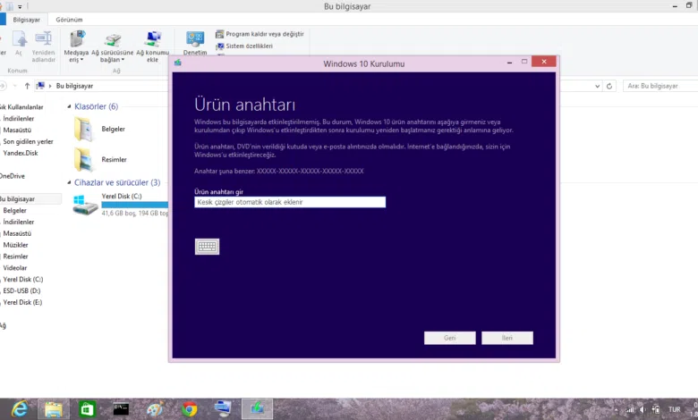 Windows’u etkinleştirme yazısını kaldırma