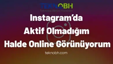 Instagram’da Aktif Olmadığım Halde Online Görünüyorum