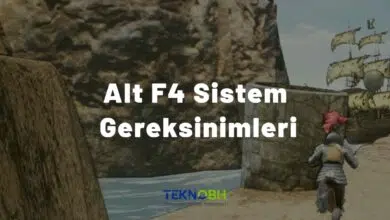 Alt F4 Sistem Gereksinimleri