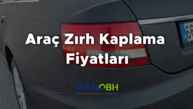 Araç Zırh Kaplama Fiyatları