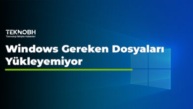 Windows Gereken Dosyaları Yükleyemiyor