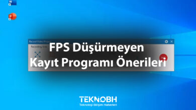 FPS Düşürmeyen Kayıt Programı Önerileri